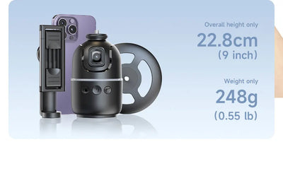 P03 Stabilizer 360°Auto Face Tracking AI Gimbal All-in-one Desktop Phone Holder Tripod For Smartphone Video Vlog Live - LKBA