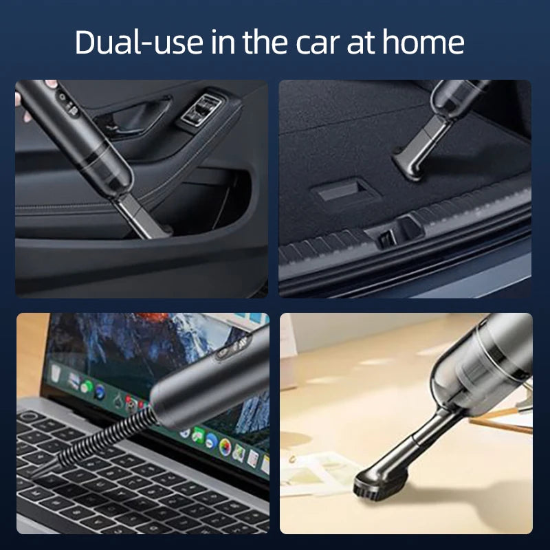Car Vacuum Cleaner, Portable Cordless Handheld with 20000Pa Strong Suction - 2-in-1 Vacuum and Blower for Car, Home, Pet Hair - LKBA