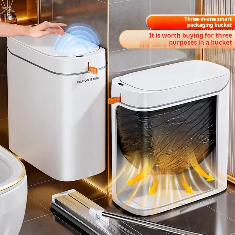 Smart Sensor Trash Can JOYBOS Rechargeable Auto Adsorption Bag Garbage Can For Toilet Living Room Kitchen Household Items - LKBA