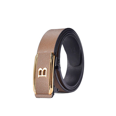 New Men's Toothless Automatic Buckle Belt - Casual & Business Versatile Waist Belt, Stylish & Trendy for Young Adults - LKBA