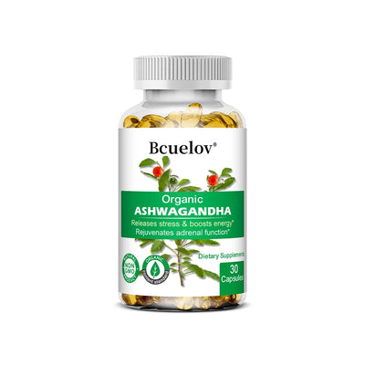 Ashwagandha Capsules-Improve Mood,Confrontation Stress,Improve Sleep Quality,Supports Energy,Enhancing Immunity,120 Capsules - LKBA