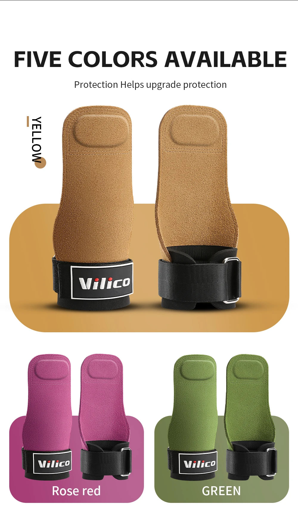 2Pcs Gym Gloves Fitness Hand Palm Protection Equipment Anti Slip Wear-resistant Wrist Protection Hard Pull Grip Strength Gloves - LKBA