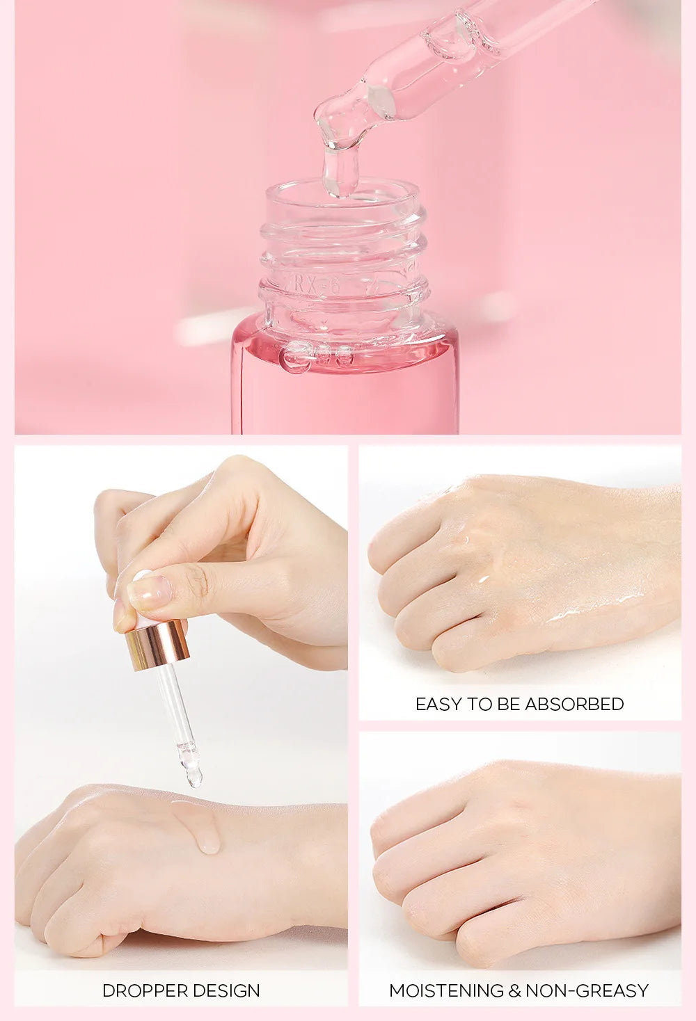 LAIKOU 17ML Japan Sakura Serum Vitamin C Nourish Essense Oil Control 24K Gold Serum Rose Blueberry Skin Care Smoothing Facecare - LKBA