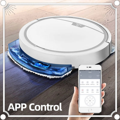 Automatic App Control Vacuum Cleaner Household Floor Sweeper Water Tank Wet Dry Electric Mop Robot Vacuum Cleaning Machine - LKBA