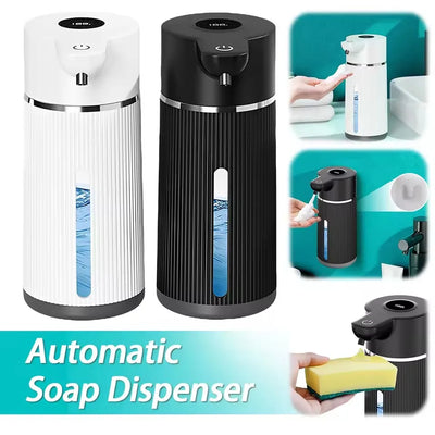 420ML Large Capacity Automatic Smart Senor Soap Dispenser Wall-Mounted Electric Foam/Liquid Model Hand Dish Washing Pump Machine - LKBA