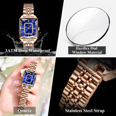 POEDAGAR Luxury Casual Ladies Watch Stainless Steel Waterproof Date Fashion Woman Wristwatch High Quality Quartz Women's Watches - LKBA