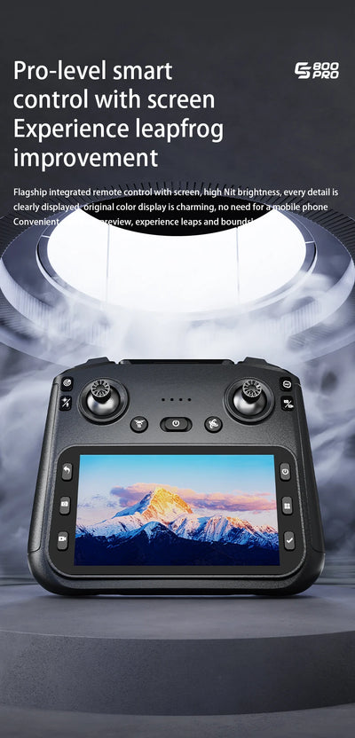 NEW ES800 Pro Mini Drone 1080P HD Camera Brushless Motor Obstacle Avoidance Aerial Photography Remote Control Aircraft Quadcopter - LKBA