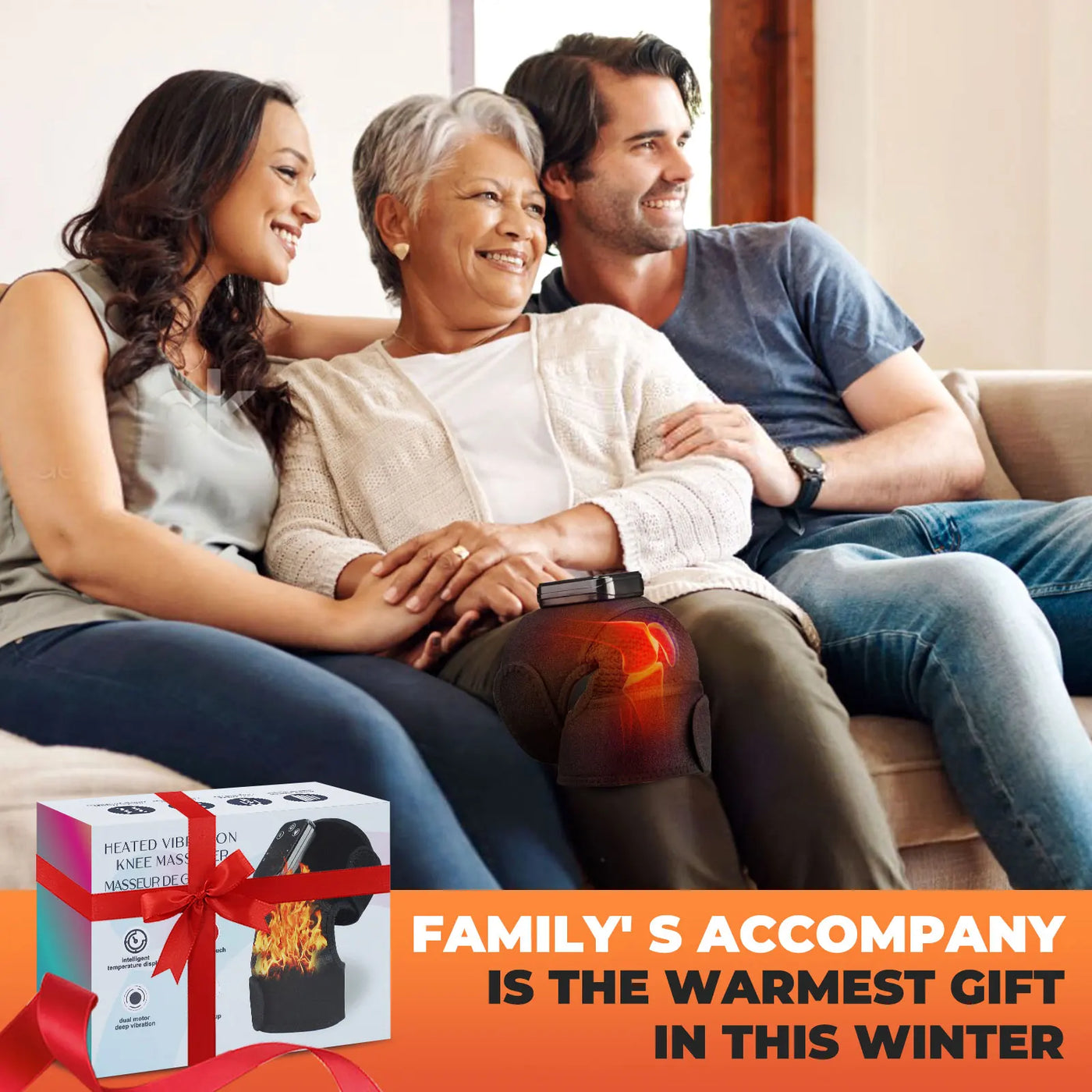 3 in 1 Cordless Thermal Knee Pad Knee Shoulder Massager Vibration Leg Arm Joint Brace Muscle Relax Joint Brace Muscle Relaxation - LKBA