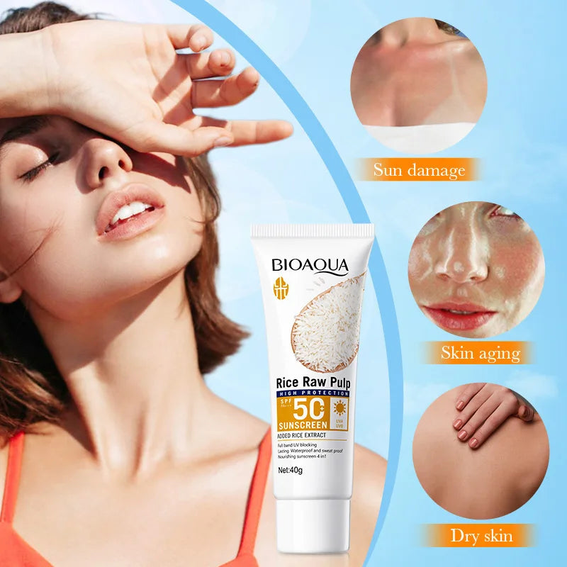 Facial Sunscreen Cream SPF 50+ Body Protector Solar Lotion Long-Lasting UV Protection Sun Sunburn - LKBA
