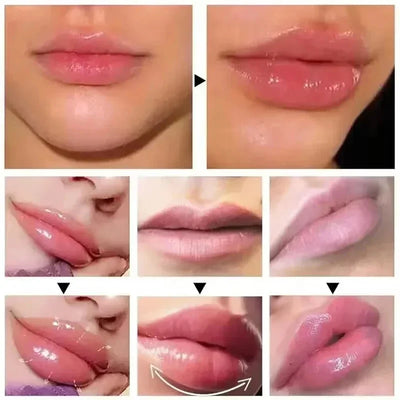 Instant Volumising Lip Plumper Oil Lip Enhancer Lip Gloss Plumping Serum Moisturizing Anti-Wrinkle Lipstick Sexy Lip Care Makeup - LKBA