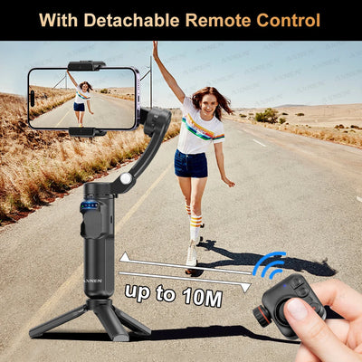 M02 Gimbal Smartphone Stabilizer 3-Axis Anti-shake Video Record Handheld Selfie Gimbals - LKBA