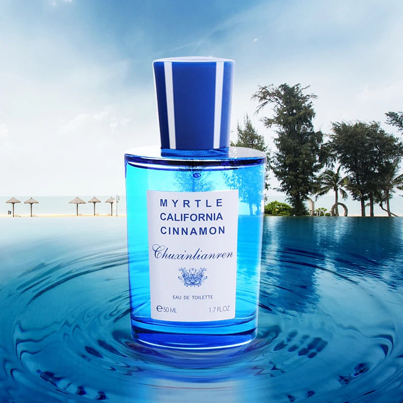 Mediterranean Perfume Blue High-end Long-lasting Fragrance Fresh Woody Fruity Fragrance First Lover Charm Date Body Spray 50ml - LKBA