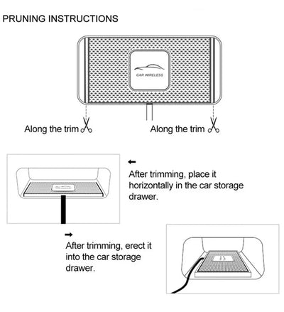 Silicone Pad Stand Wireless Charger Car For iPhone15 14 13 12 Xiaomi Samsung Huawei Mobile Phone Fast Car Wireless Charging - LKBA