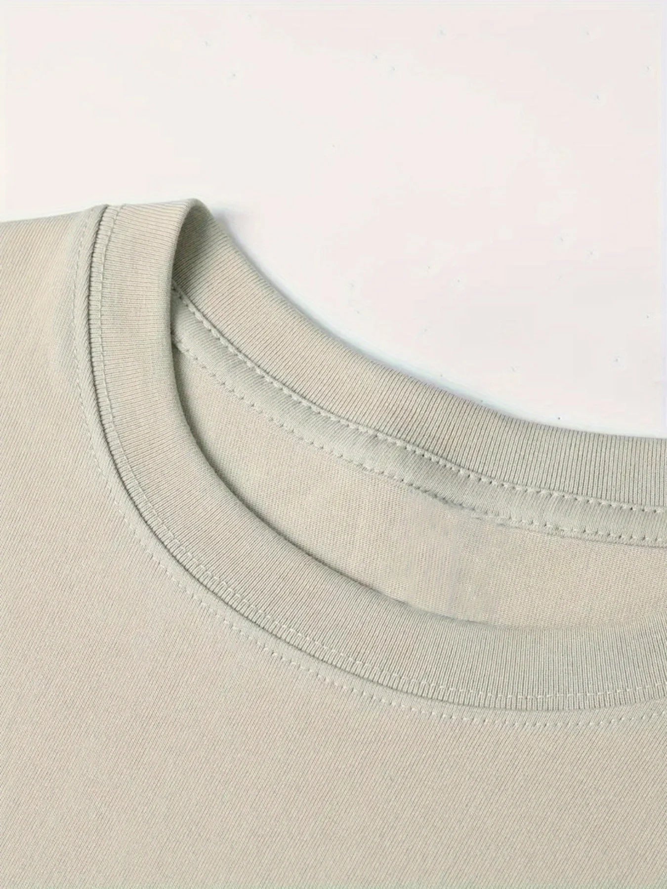 Men's summer 100% pure cotton fashionable casual sports loose Calvin pattern printed round neck short sleeved T-shirt top - LKBA