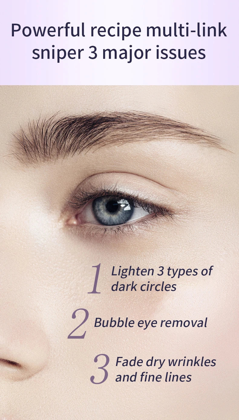 Anti-Wrinkle Anti Dark Circle Eye Cream Roller Massager Moisturizing Eye Bags Anti-Aging Hyaluronic Acid Eye Skin Care - LKBA