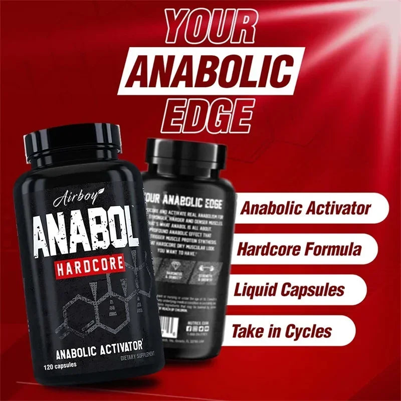 Anabol Hardcore Supplement - Helps Build Lean, Firm, High-quality Muscle,Promoting Muscle Growth,Recovery & Strength Enhancement - LKBA
