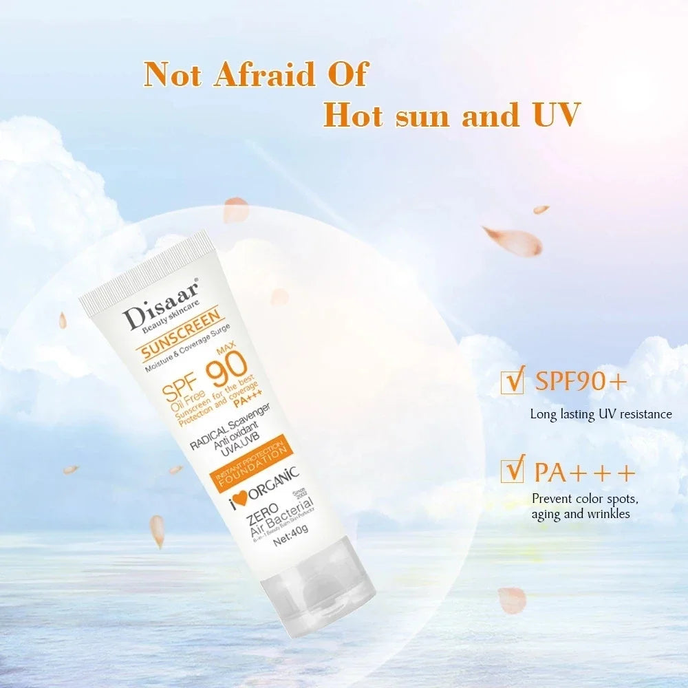 Facial Body Sunscreen Whitening Sun Cream SPF 90 Moisturizing Anti-Aging Oil-control Dust Oil Control Skin Care - LKBA