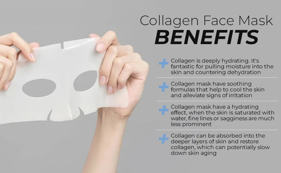 Deep Collagen Anti Wrinkle Lifting Mask Collagen Face Mask Overnight, Deep Collagen Mask for Lifting Firming Moisturizing - LKBA
