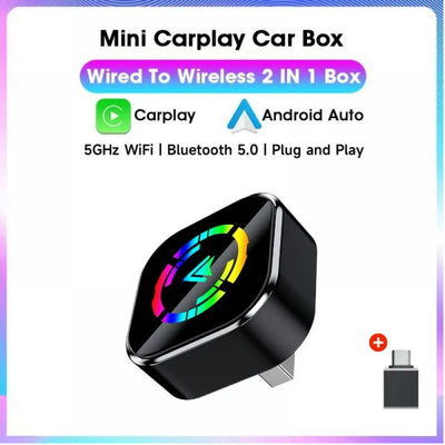 2025 NEW Wireless Carplay Adapter Android Auto 2in 1 Smart Dongle WIFI For iphone Android Phone For Volvo Benz Mg Kia Chery VW - LKBA