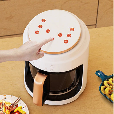Air Fryer Visual Oil-free Electric Fryer Multi-Functional Automatic Household 360°Baking LED Touchscreen - LKBA