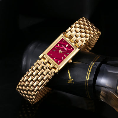 BERNY Gold Watch for Couple Luxury Women/Men Wristwatch Waterproof Golden Clock Quartz Stainless Steel Fashion Men Ladies Watch