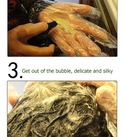 500ML Natural Soft Shiny Brown Golden Cover White Hair Dye Shampoo Wine Red Purple Hair Color Shampoo Black Grey Hair  Men Women - LKBA