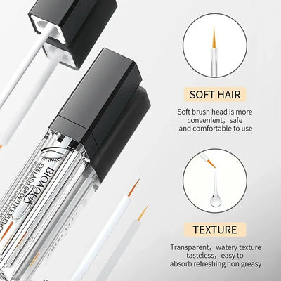 Fast Eyelash Growth Serum 7 Days Natural Eyelash Enhancer Longer Fuller Thicker Curling Lash Treatment Eye Care Products Makeup - LKBA