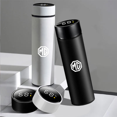Car 500ml Smart Thermo Mug Drink Flask Temperature Display For MG ZS 5 7 6 Cyberster MG4 EV ES5 HS ONE GT GS MG3 EZS 3SW Scorpio - LKBA