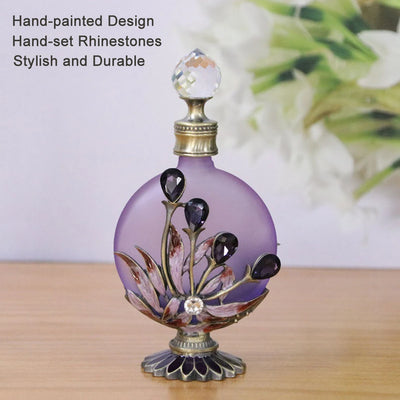 30ml Luxury Vintage Perfume Bottles parfum Maple Leaves Handcrafted Mini Travel Essentials Oil Glass Refillable Refill Dropper - LKBA