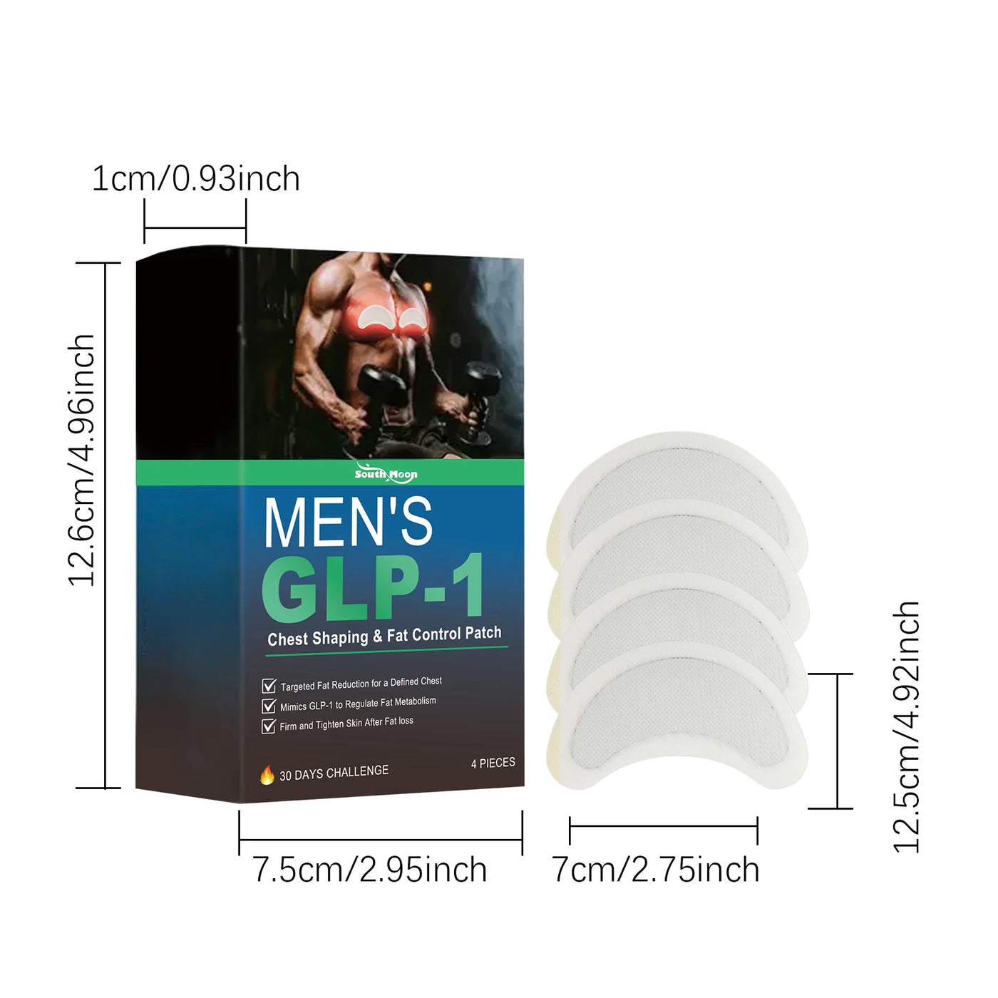 Man Gynecomastia Removal Patch Breast Reduction Tighten Anti Cellulite Strengthen Belly Muscle Body Fitness - LKBA