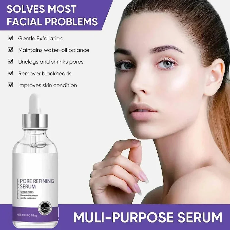 Pore Shrinking Serum Face Removing Large Pores Tightening Repairing Facial Pore Minimizing Essence Skin Care - LKBA