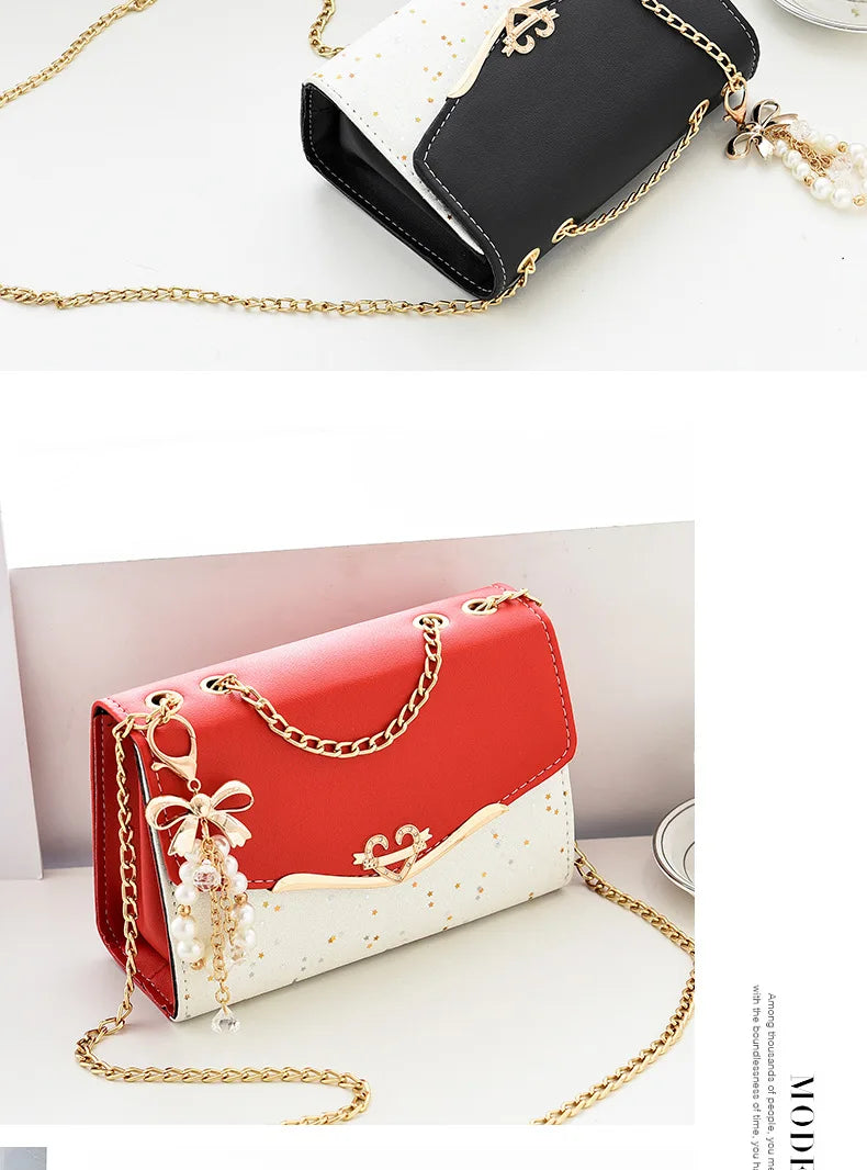 Spring and summer new sequined women's shoulder crossbody Korean - LKBA