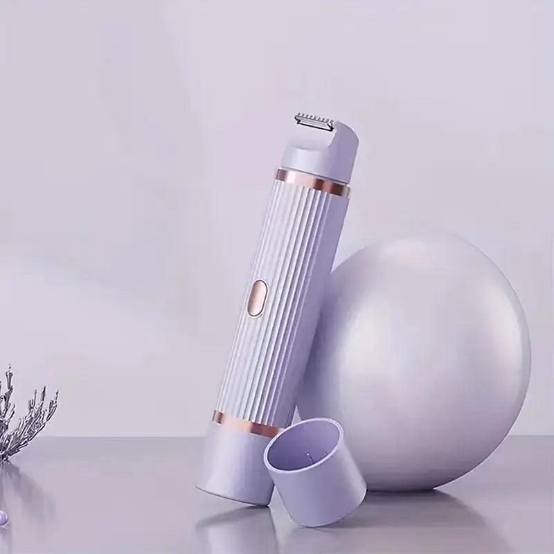 Two in one women's electric shaver - suitable for eyebrows, face, legs, and armpits, portable wet and dry hair remover - LKBA