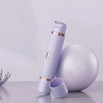 Two in one women's electric shaver - suitable for eyebrows, face, legs, and armpits, portable wet and dry hair remover - LKBA