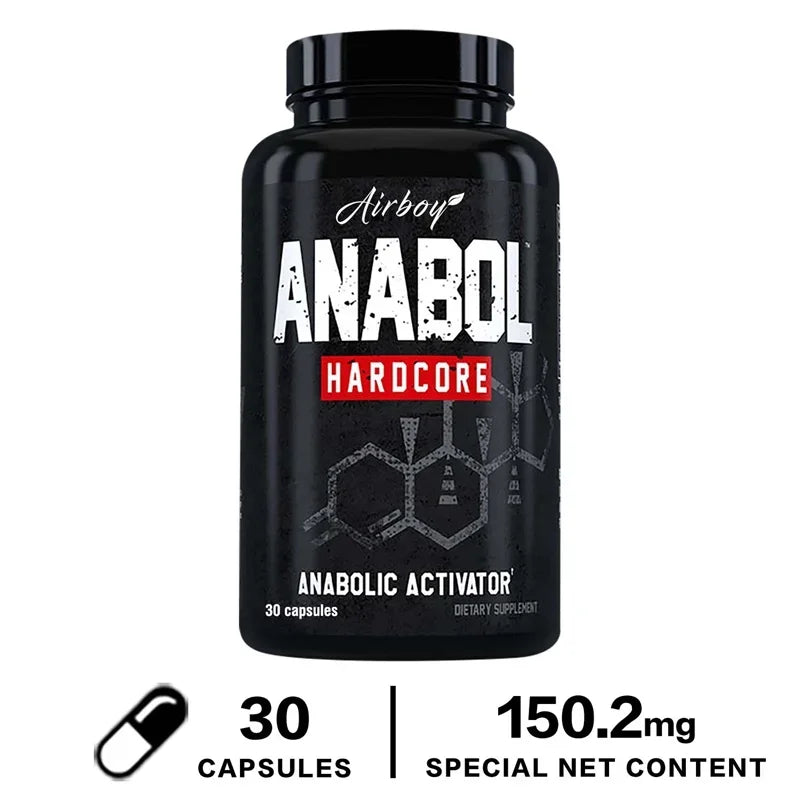 Anabol Hardcore Supplement - Helps Build Lean, Firm, High-quality Muscle,Promoting Muscle Growth,Recovery & Strength Enhancement - LKBA