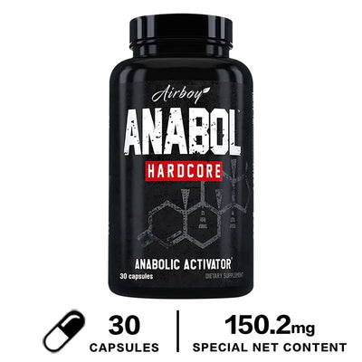 Anabol Hardcore Supplement - Helps Build Lean, Firm, High-quality Muscle,Promoting Muscle Growth,Recovery & Strength Enhancement - LKBA
