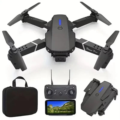 2025 E88Pro RC Drone 4K Professional With 1080P Wide Angle HD Camera Foldable Helicopter WIFI FPV Height Hold - LKBA