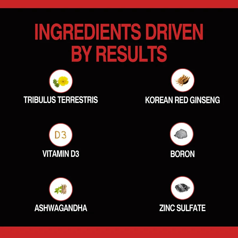 Muscle Builder for Men 30+ - Boosts Muscle, Strength and Endurance, Supports Hormone Balance - LKBA