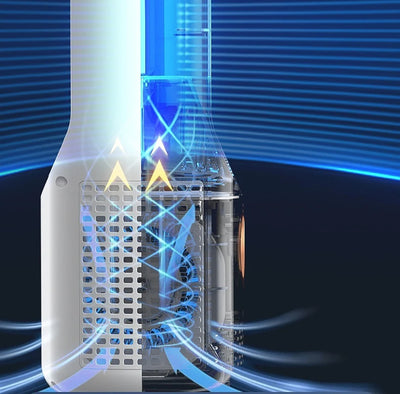 Mini Air Cooler Humidification Cooling USB Silent Timed Air Conditioning Fan Colorful Lights Night Light Led Screen 6 Wind Speed - LKBA