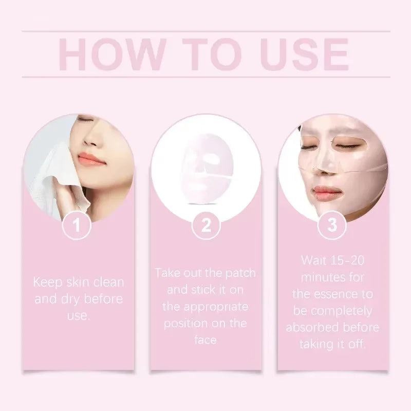 Bio-Collagen Face Mask Anti-Wrinkle Firming Lift Deep Hydrating Overnight Mask Shrink Pores Brightening Repair Skin Care - LKBA