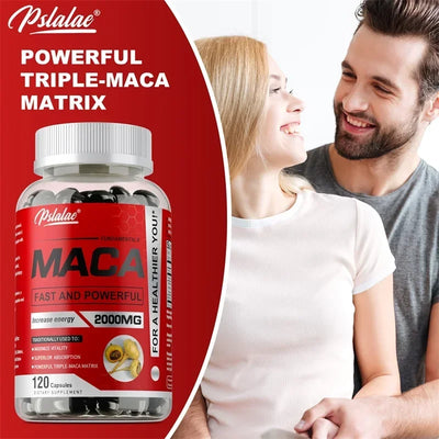 Maca Root Supplement - Builds Muscle and Strength, Maximize Vitality and Performance - LKBA