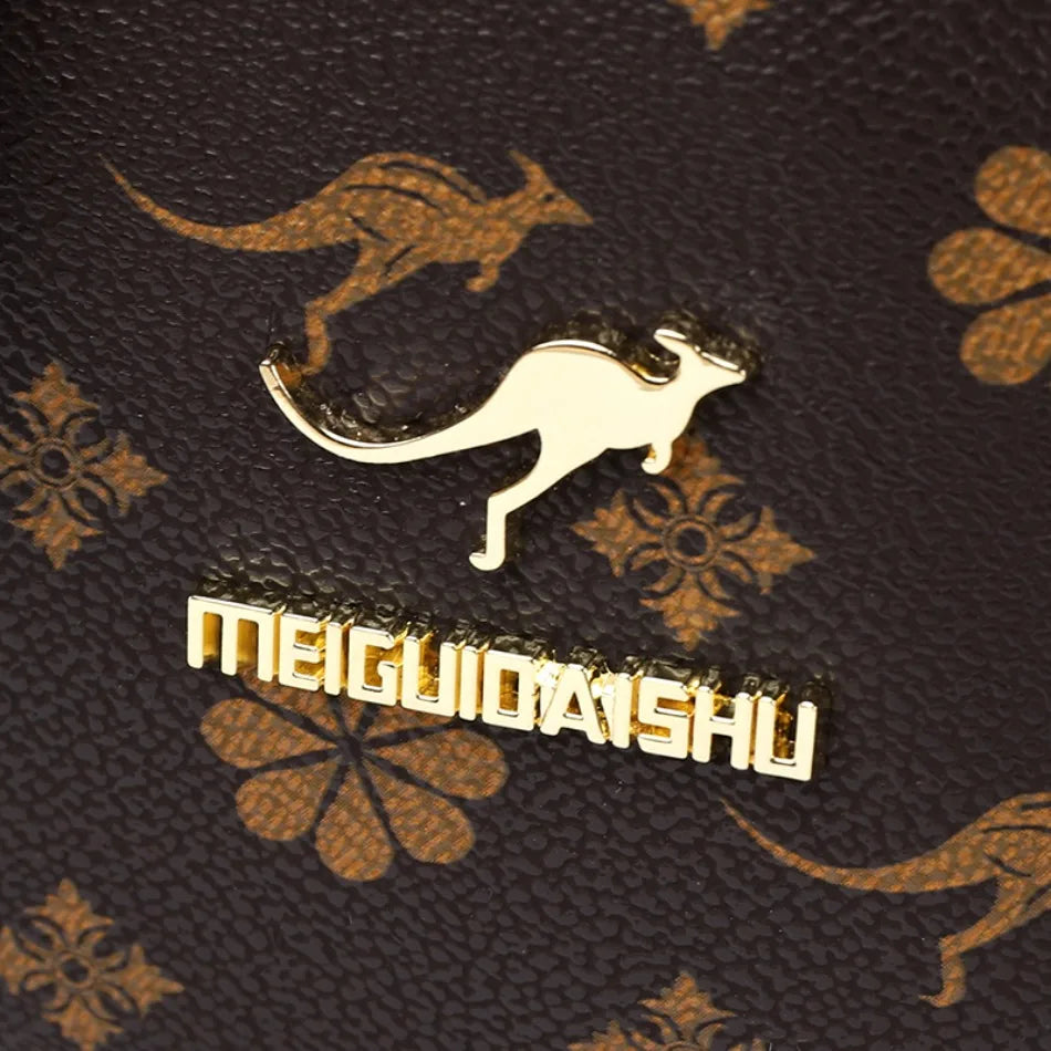 Ladies Backpack Designer High Quality Leather Women Bag Luxury Fashion Printing Tassel School Bags Large Capacity Backpacks Sac - LKBA