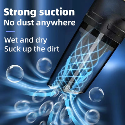 Car Multipurpose Vacuum Cleaner Handheld Powerful Suction Rechargeable Car and Home Dual Use Small Wireless Vacuum Cleaner - LKBA