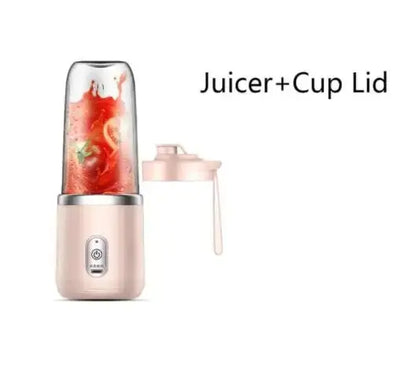 Portable Juicer Blender 400ml Electric Fruit Juicer USB Charging Lemon Orange Fruit Juicing Cup Smoothie Blender Machine 2cups - LKBA