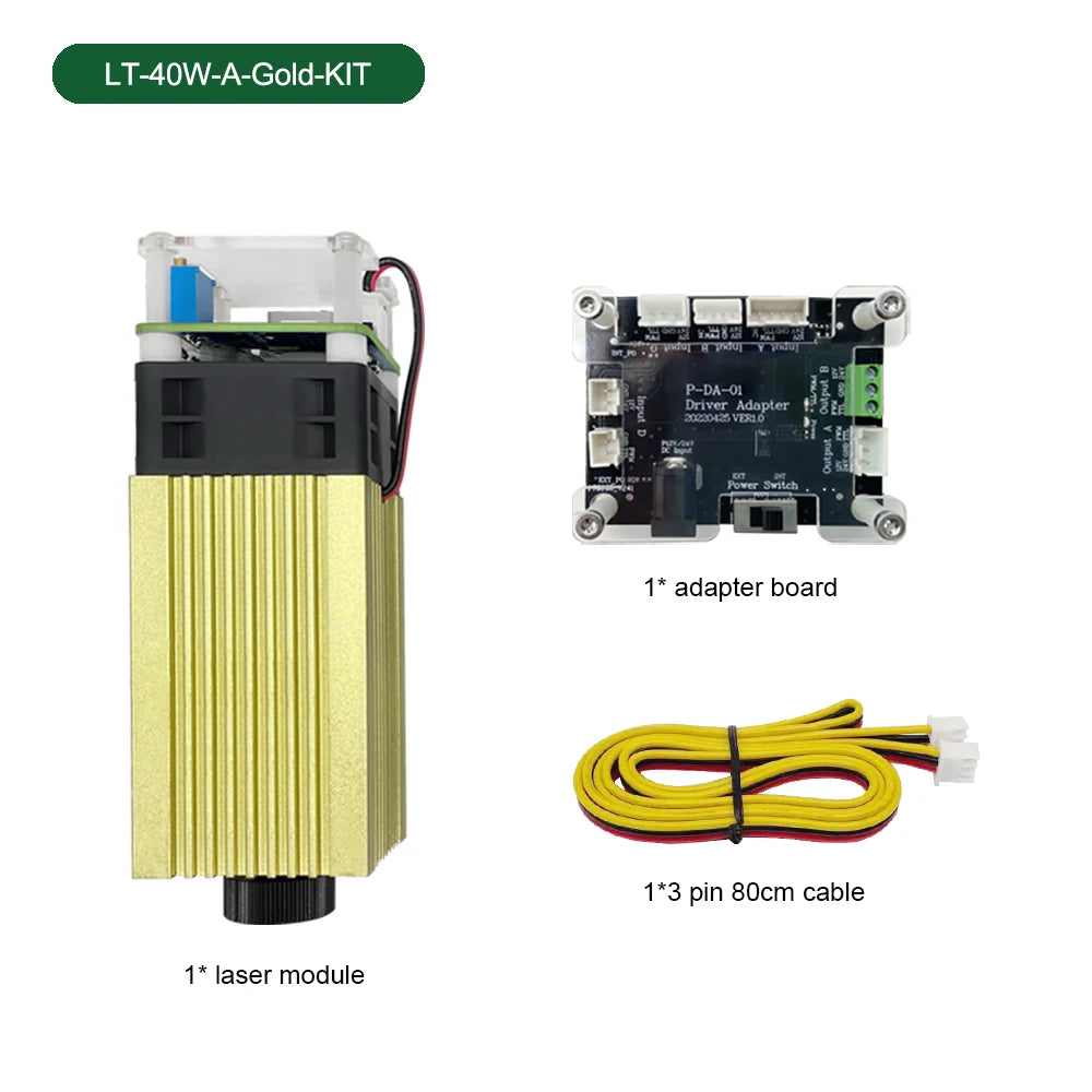 LASER TREE 4W 5W Optical Power Laser Head 450nm Blue Light TTL PWM Module For Laser Engraver Wood Cutting  DIY Woodworking Tools - LKBA