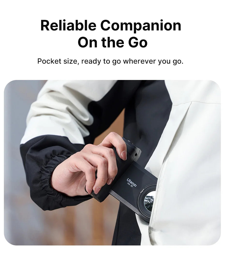 Ulanzi MA35 MagSafe Smartphone Camera Shutter Grip Bluetooth Selfie Handle As Camera Photo Stabilizer Vertical Horizontal Shoot - LKBA