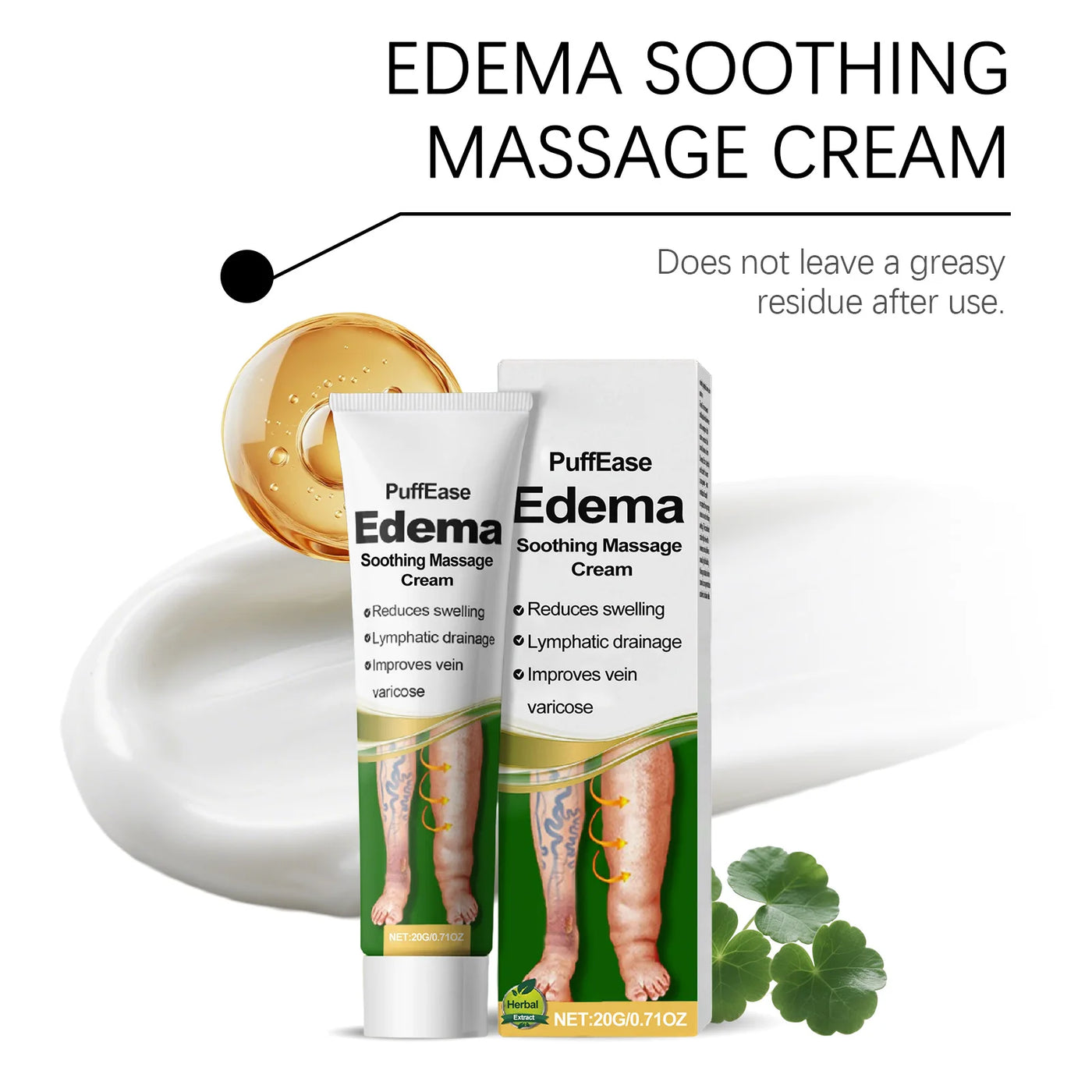 Varicose Vein Ease Paste Spider Leg Soreness Recovery Vasculitis Improve Blood Circulation Hydration Swelling Edema Relief Cream - LKBA