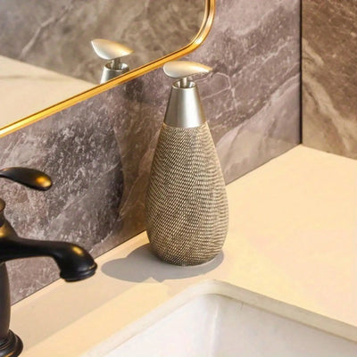 Creative Retro Style Ceramic Push-Type Soap Dispenser with Pump, Hand Soap Bottle - LKBA