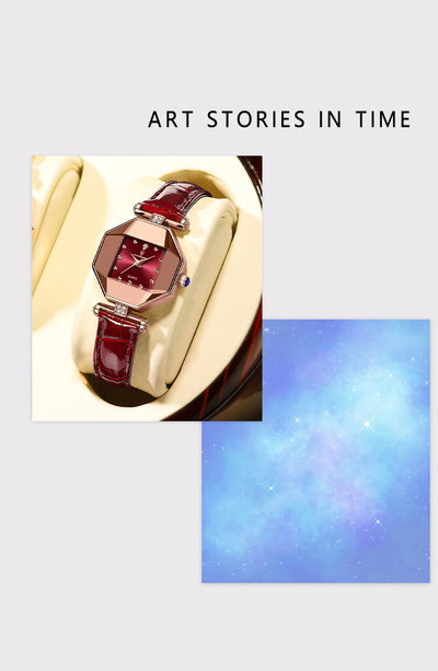 POEDAGAR Elegant Fashion Woman's Watch Waterproof Leather Quartz Watches For Women Luxury High Quality Casual Dress Ladies Watch - LKBA