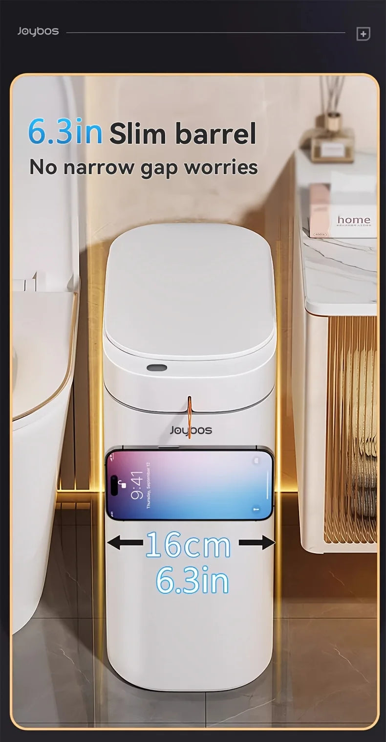 Smart Sensor Trash Can JOYBOS Rechargeable Auto Adsorption Bag Garbage Can For Toilet Living Room Kitchen Household Items - LKBA